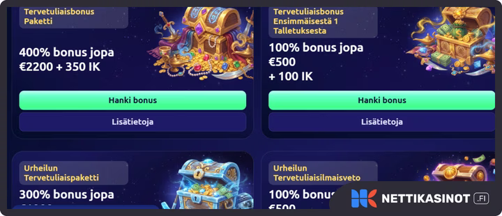 SpinDjinn kampanjat ja bonus
